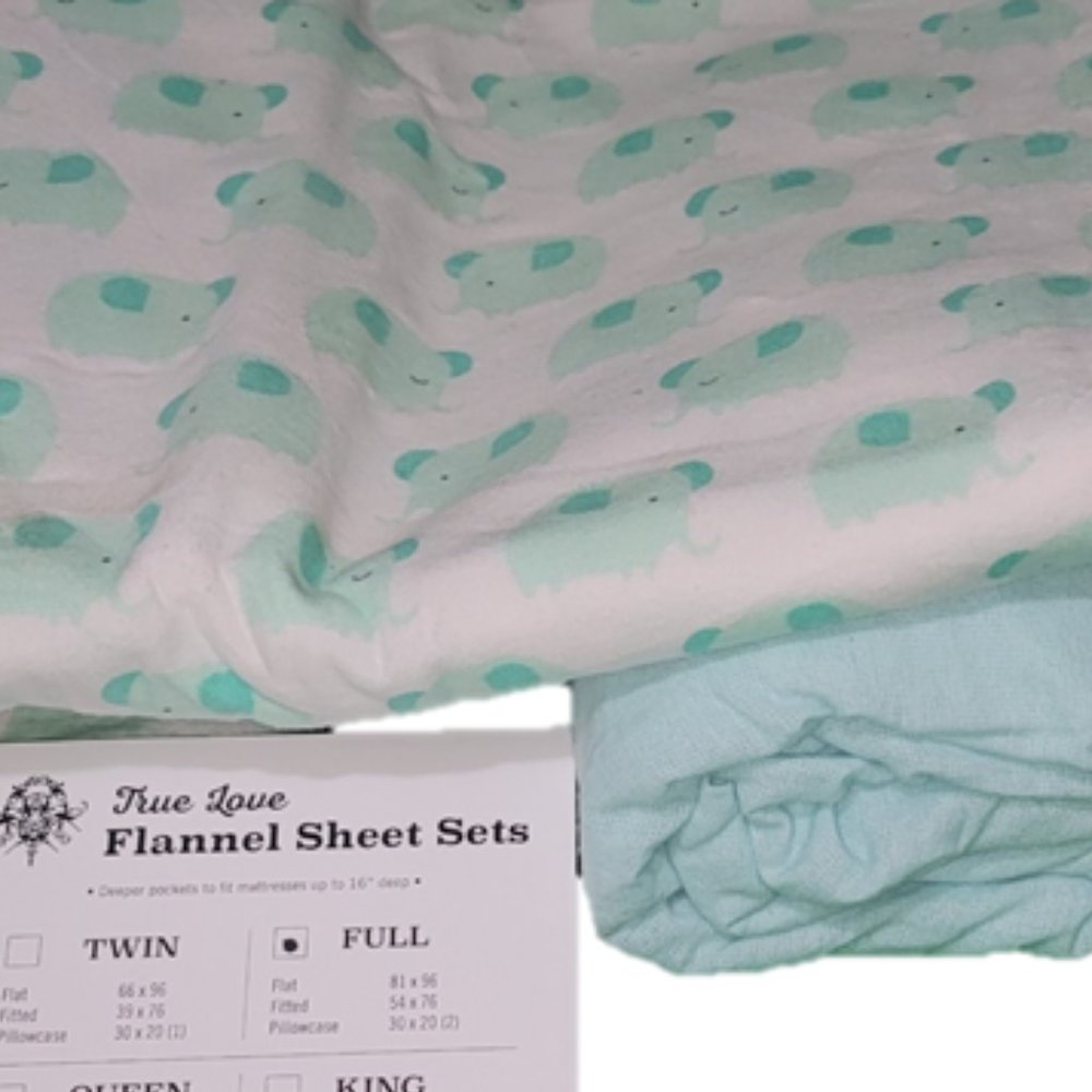 Flannel sheet set 4pcs set Size Full Brand New